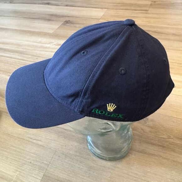 Authentic Rolex Adjustable Baseball Navy Blue Hat Luxury Promotional Gift - Picture 1 of 6